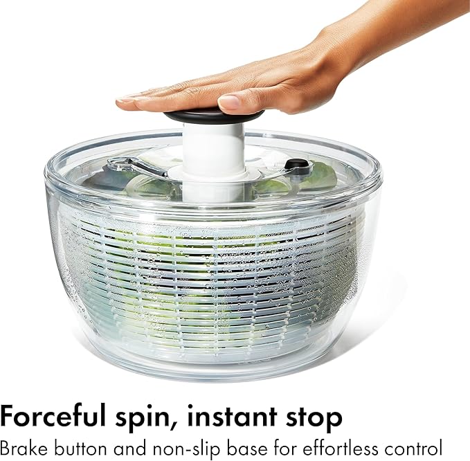 Grips Salad Spinner | Lettuce Spinner | Fruit Washer | Fruit Washing Bowl with Strainer | Vegetable Cleaner | Salad Cleaner | Lettuce Washer - Image 3