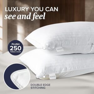 ed Pillows Standard/Queen Size Set of 2 - Original Down Alternative Pillow for Sleeping - Bedding for Back, Stomach or Side Sleepers